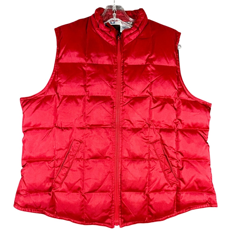 Arizona‎ Jean Company Vest Womens X Large Puffer Down Fill Sleeveless Quilted